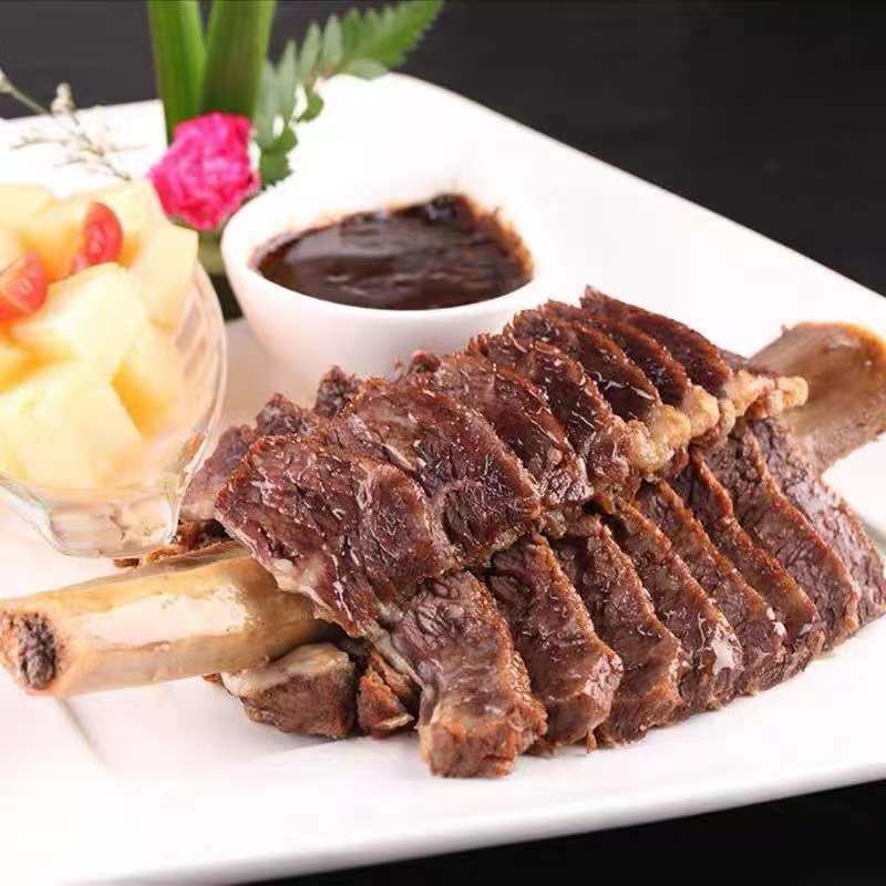 易太牛肋骨冷冻腌制半成品20斤一箱牛力骨酒店餐厅商用整根牛肋排
