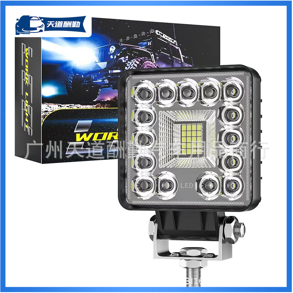 4寸工作灯探照灯工作灯厂家高亮度越野车卡车汽车改装led方形