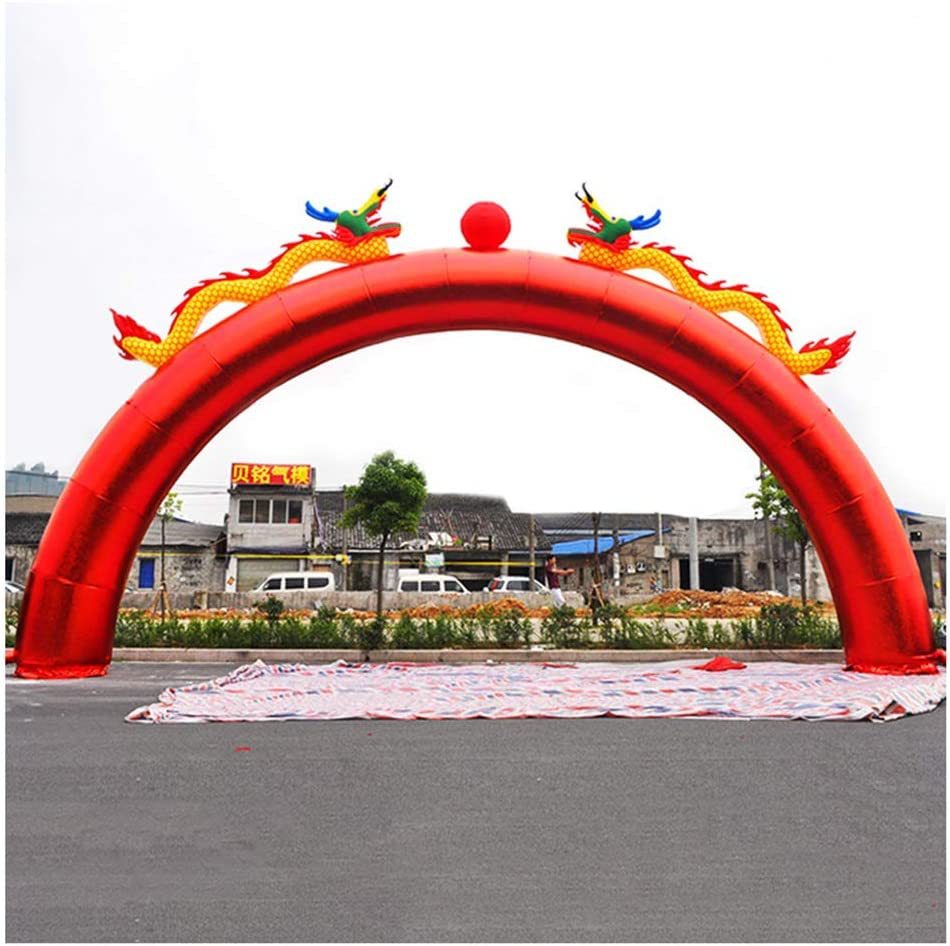 8/10/12/15米婚庆龙凤双龙拱门 开业庆典彩虹门 充气拱门