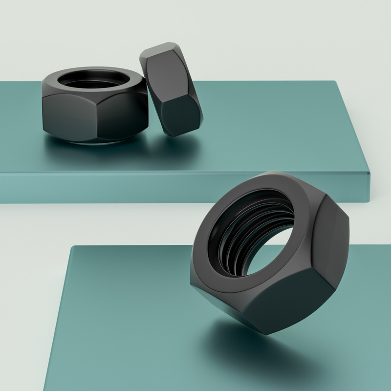 批发细牙反牙螺母反丝螺帽反扣螺丝母细牙左m10x1-m30x2 8.8级高