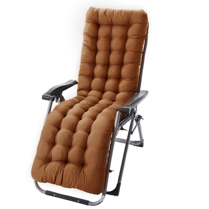 Factory Wholesale Autumn and Winter Brushed Recliner Mat Thickened Double-Sided Rocking Chair Cushion Lunch Break Folding Chair Cushion