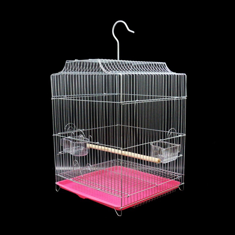 包邮虎皮鹦鹉鸟笼大号不锈钢电镀笼子八哥玄凤牡丹鹦鹉笼鸽子笼