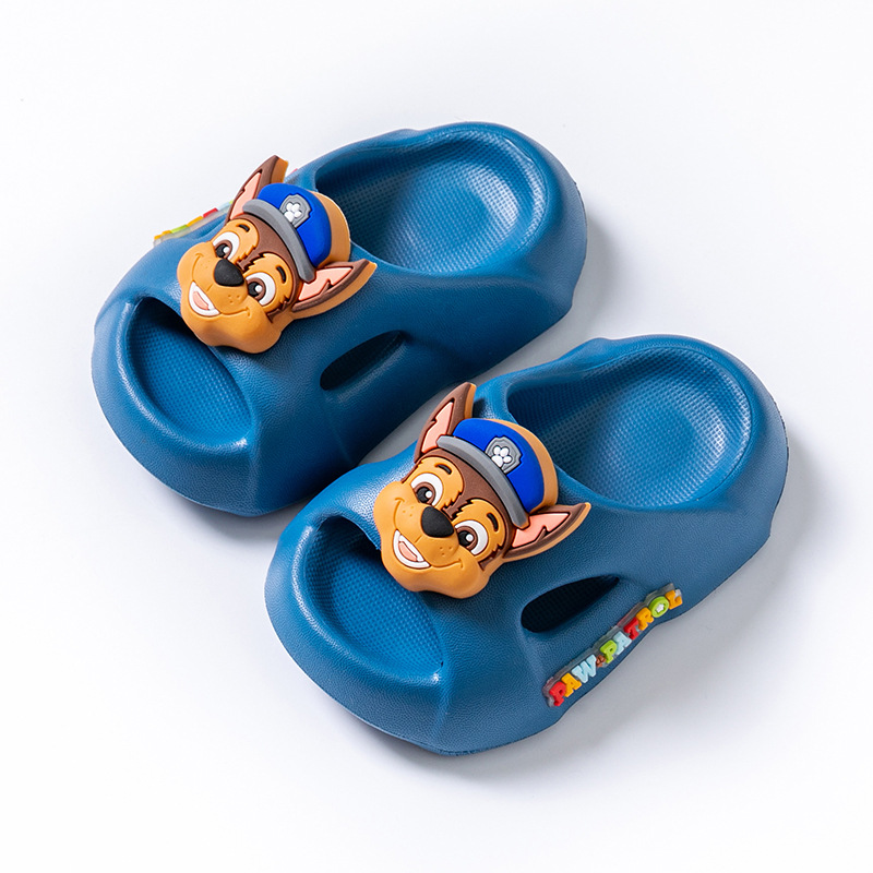 Paw Patrol Children's Slippers Boys and Girls Cartoon Summer Soft Bottom Non-Slip Indoor Home Bathroom Closed Toe Slippers