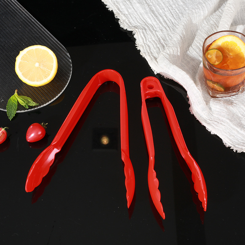 PC Thickened Acrylic Food Clip Plastic Bread Tong Buffet Restaurant Spicy Hot Dessert Cake Tong Wholesale Meal Clip