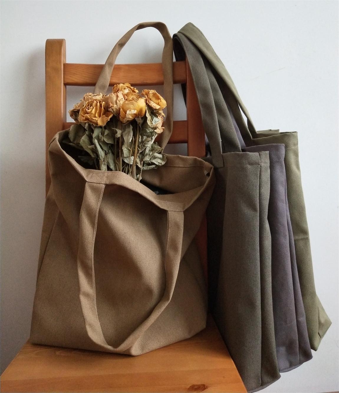 复古风帆布包单肩包大容量手提袋购物袋环保袋 !-阿里巴巴