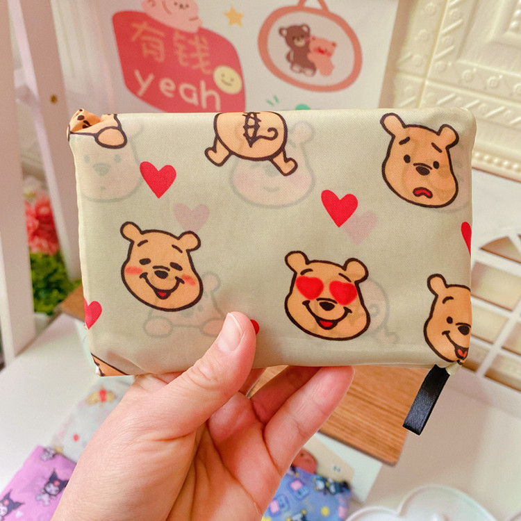 Cartoon Large Folding Shopping Bag Pacha Dog Shoulder Supermarket Convenient Eco-friendly Bag Go out Large Capacity Tote