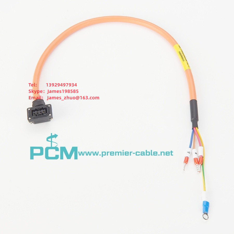三菱动力电缆伺服低功率电源电缆MR-PWS1CBL3M-A1编码器柔性电缆