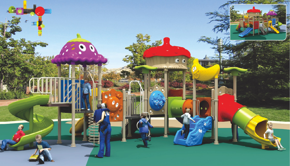 房地产项目公园滑梯小博士塑料滑梯儿童室外游乐设施户外大型滑梯