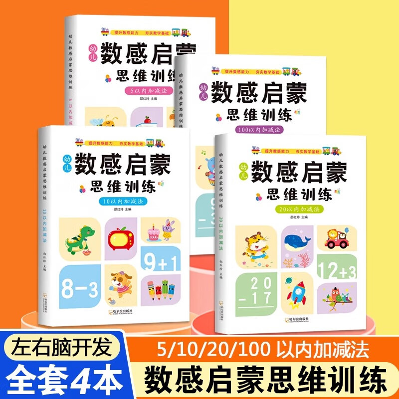 幼儿数感启蒙思维训练-5以内加减法 幼儿数感启蒙思维逻辑训练 杨
