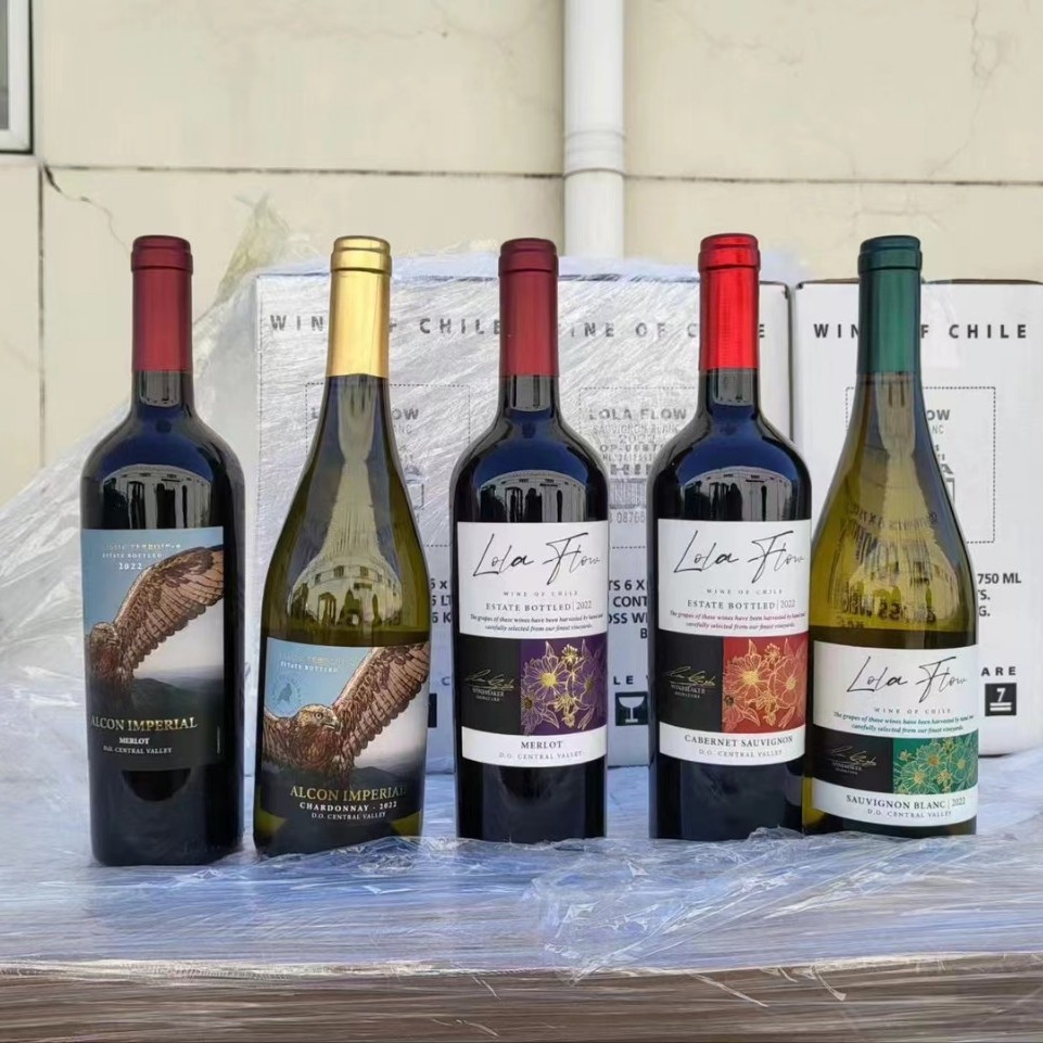 智利原瓶进口猎鹰红酒干红干白葡萄酒5款西餐酒吧 洋酒正品包邮