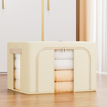 衣服收纳箱整理装衣物袋家用衣服衣物布艺棉麻被子整理神器折叠筐