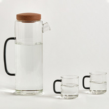 3ZBYJZ几致高硼硅玻璃茶壶橡树壶大容量办公室冷水壶马克杯餐饮具
