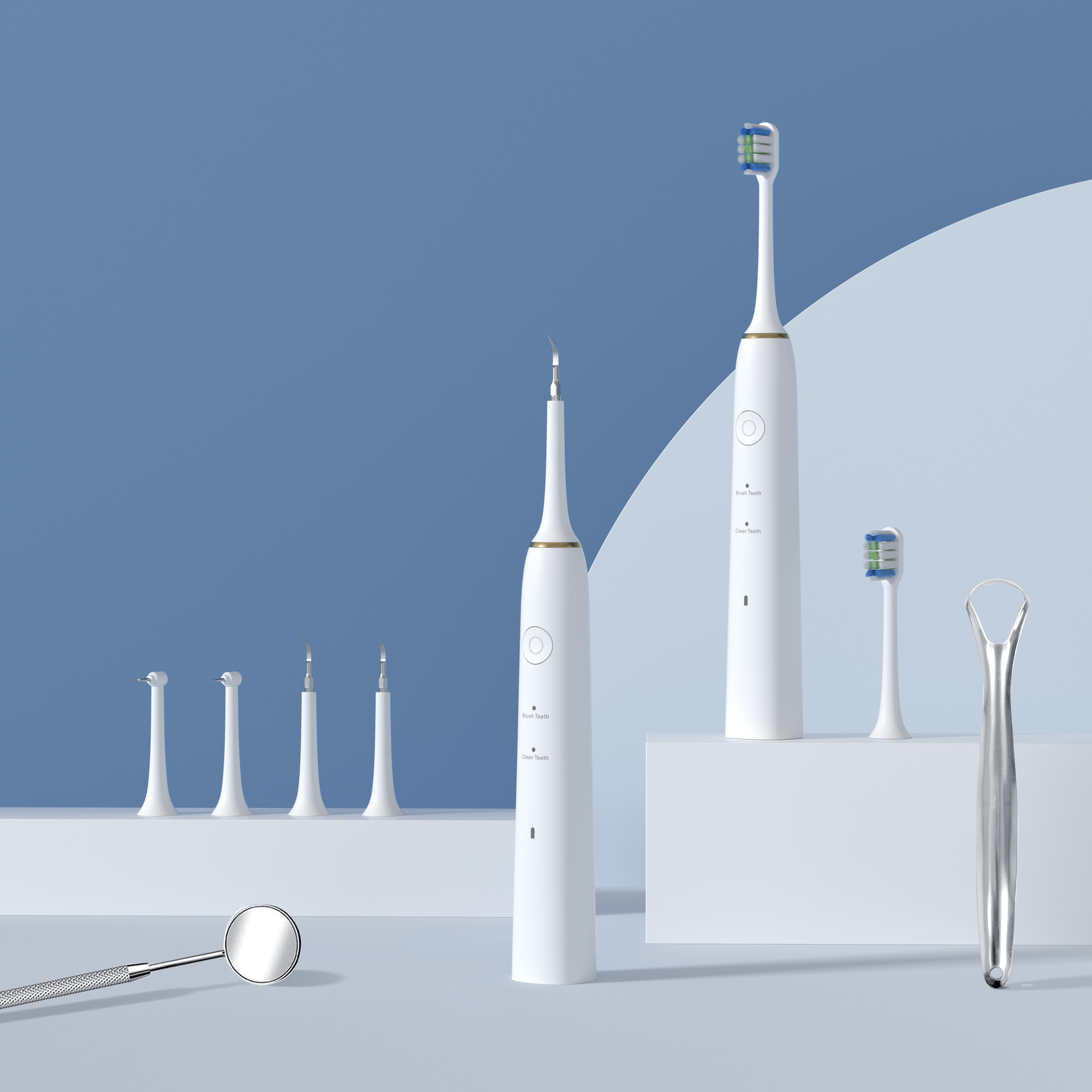 洁牙器电动多功能洁牙仪 智能声波电动牙刷usb充电牙齿护理工具