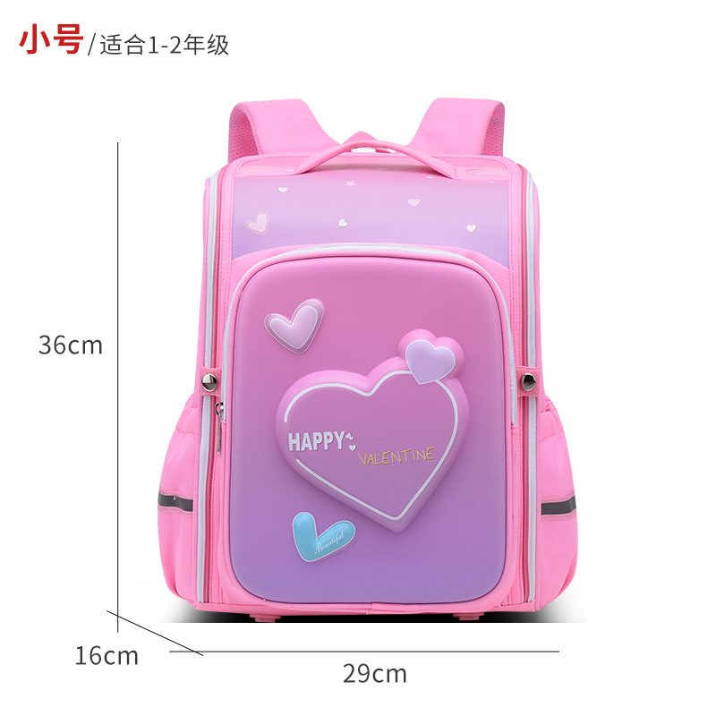 3d Three-Dimensional Astronaut Primary School Student Integrated Schoolbag Gradient Color Children's Large Capacity Burden Reduction