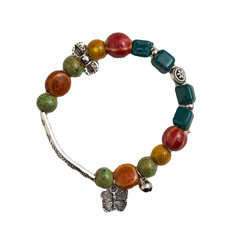 景德镇陶瓷手链男女礼物饰品小清新百搭民族风一米瓷文艺学生