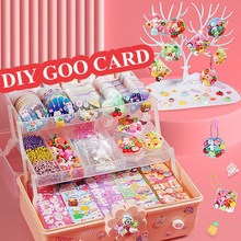 Colorful Goo Card Sticker Set Girl Children's Stationery Goo