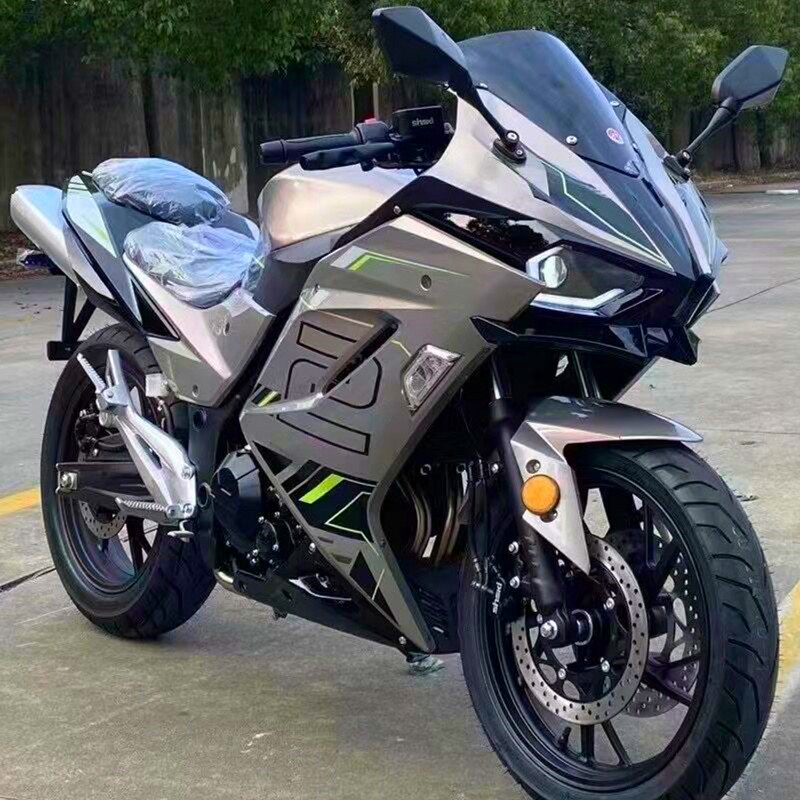 适用国产h2跑车摩托车可上牌双杠400cc大排量重型机车水冷电喷可