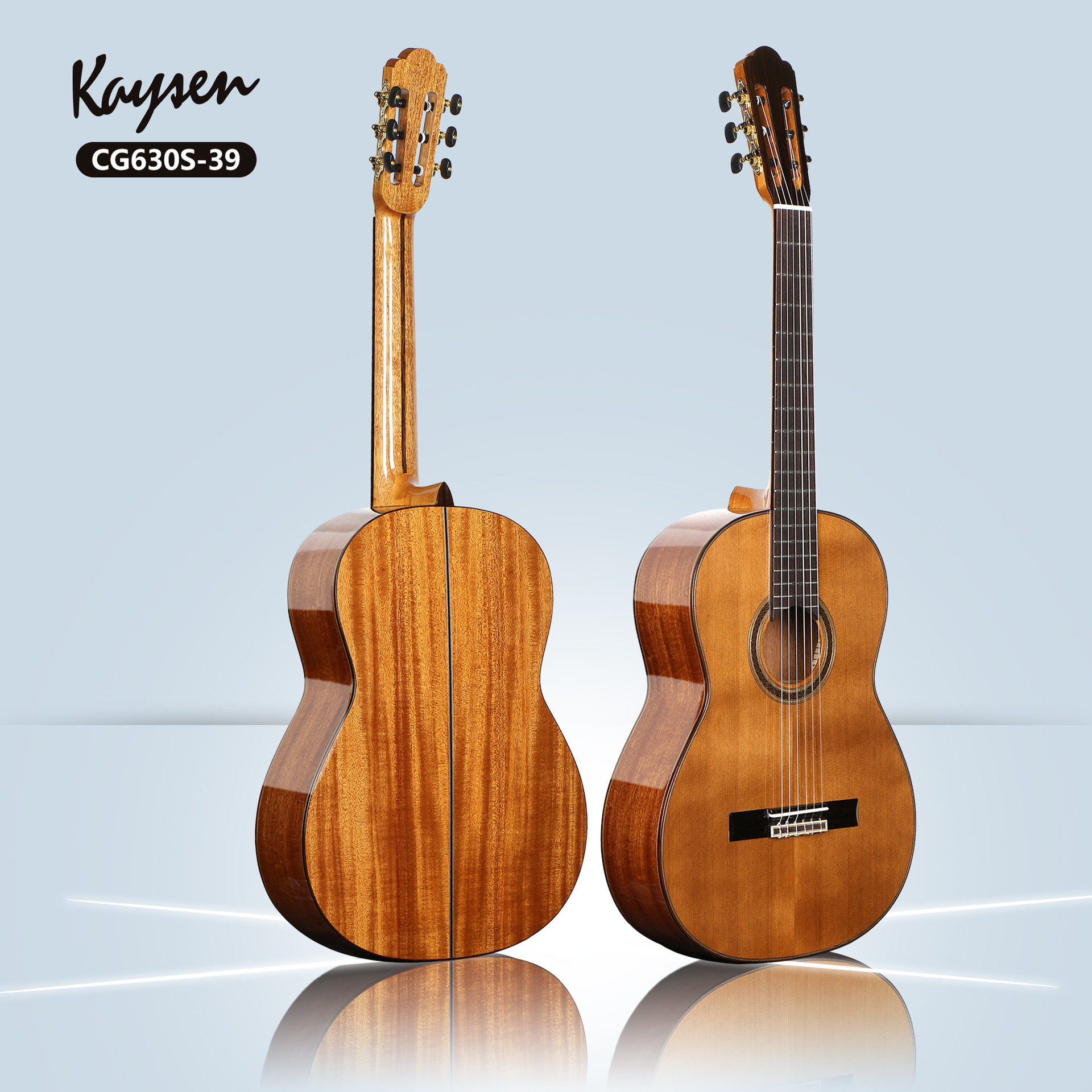 39寸单板古典吉他guitar红松沙比利木吉他演奏考级古典吉他批发