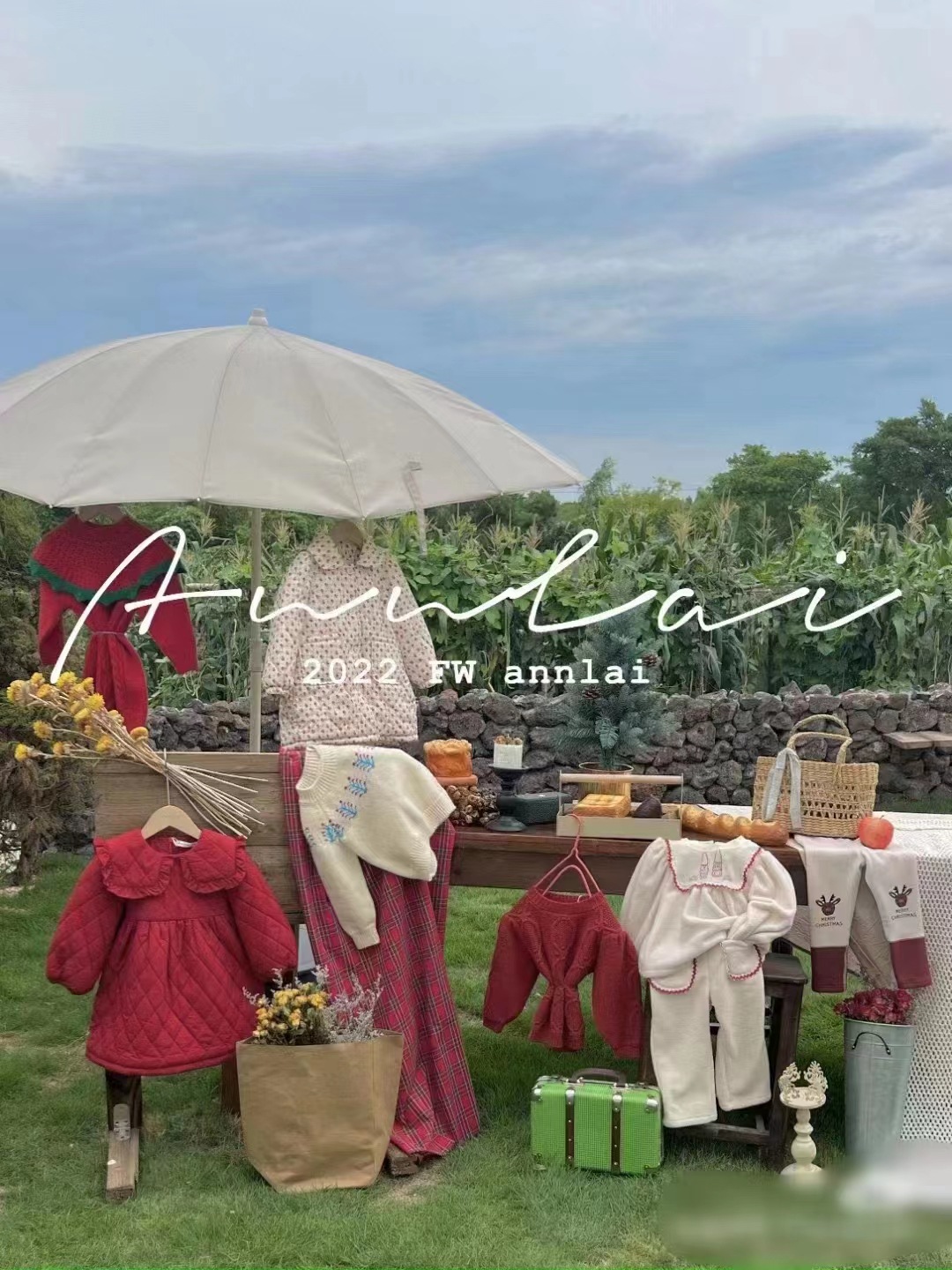 马丘比丘 安黎小镇23年冬新款儿童套装连衣裙 童装工厂货源批发