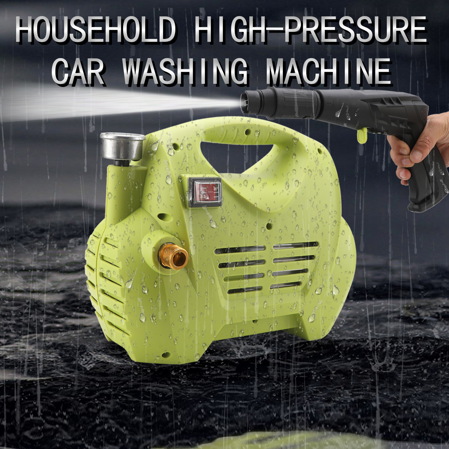 Cross-Border Ultra-High Pressure Car Washing Machine Construction Site High-Power Water Gun Full-Automated Car Washer Car Washing Machine Car Wash Shop Commercial Cleaning Machine
