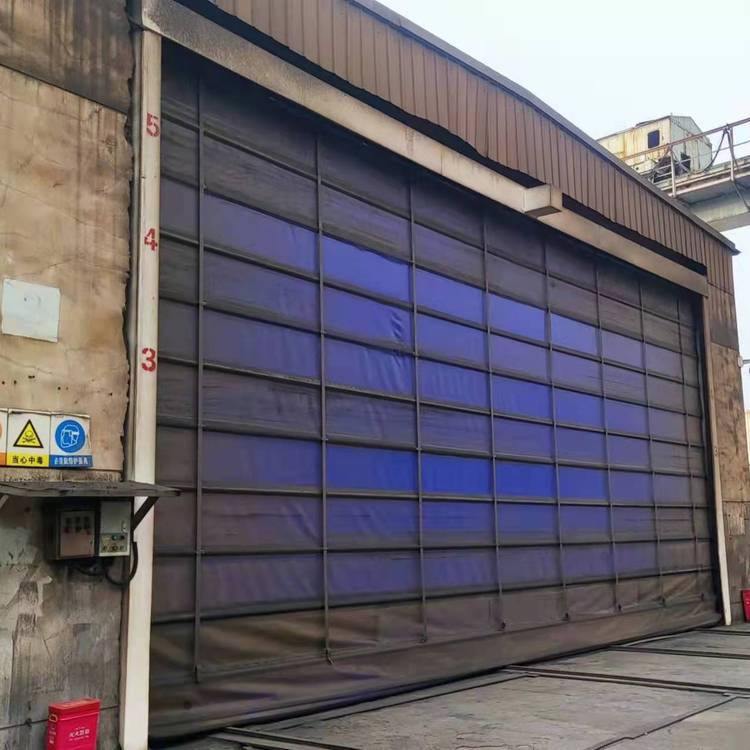 新疆快速卷帘门 内蒙古电动卷帘门方电厂柔性大门 电动窑门