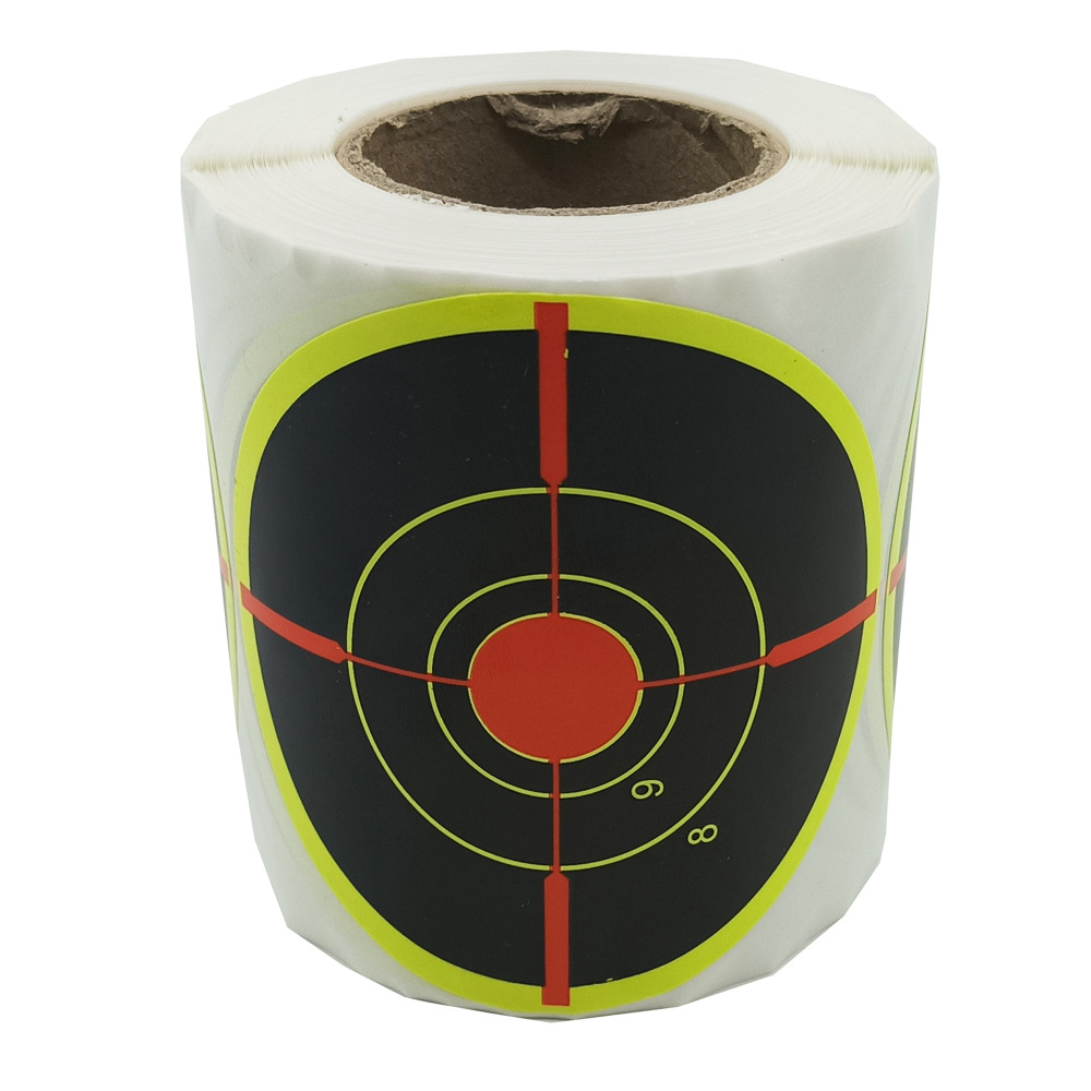 【target house】直径3英寸弹弓靶纸200贴每卷射击弓箭靶纸贴纸