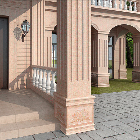 别墅罗马柱瓷砖仿大理石墙砖包边框欧式大门柱子外墙砖窗套线条