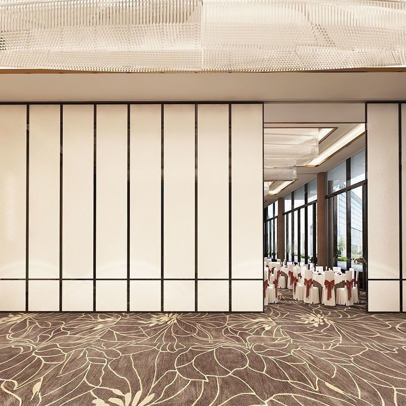 酒店宴会厅活动隔断墙饭店包厢折叠移门屏风吊轨办公移动高隔门