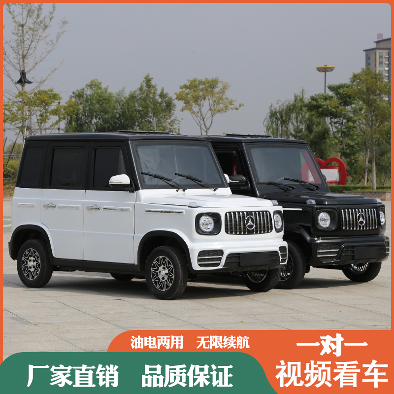大g款电动汽车成人四轮车新能源油电两用轿车代步车新款家用电瓶