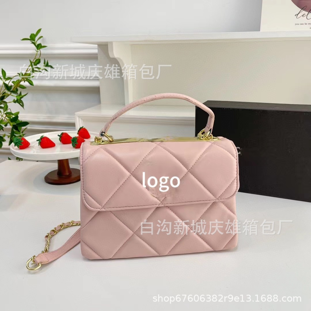 2023 New Kafuu Medium Bag Women's Personality Lipstick Pack Western Style Internet Celebrity Chain Bag Shoulder Crossbody Box Bag