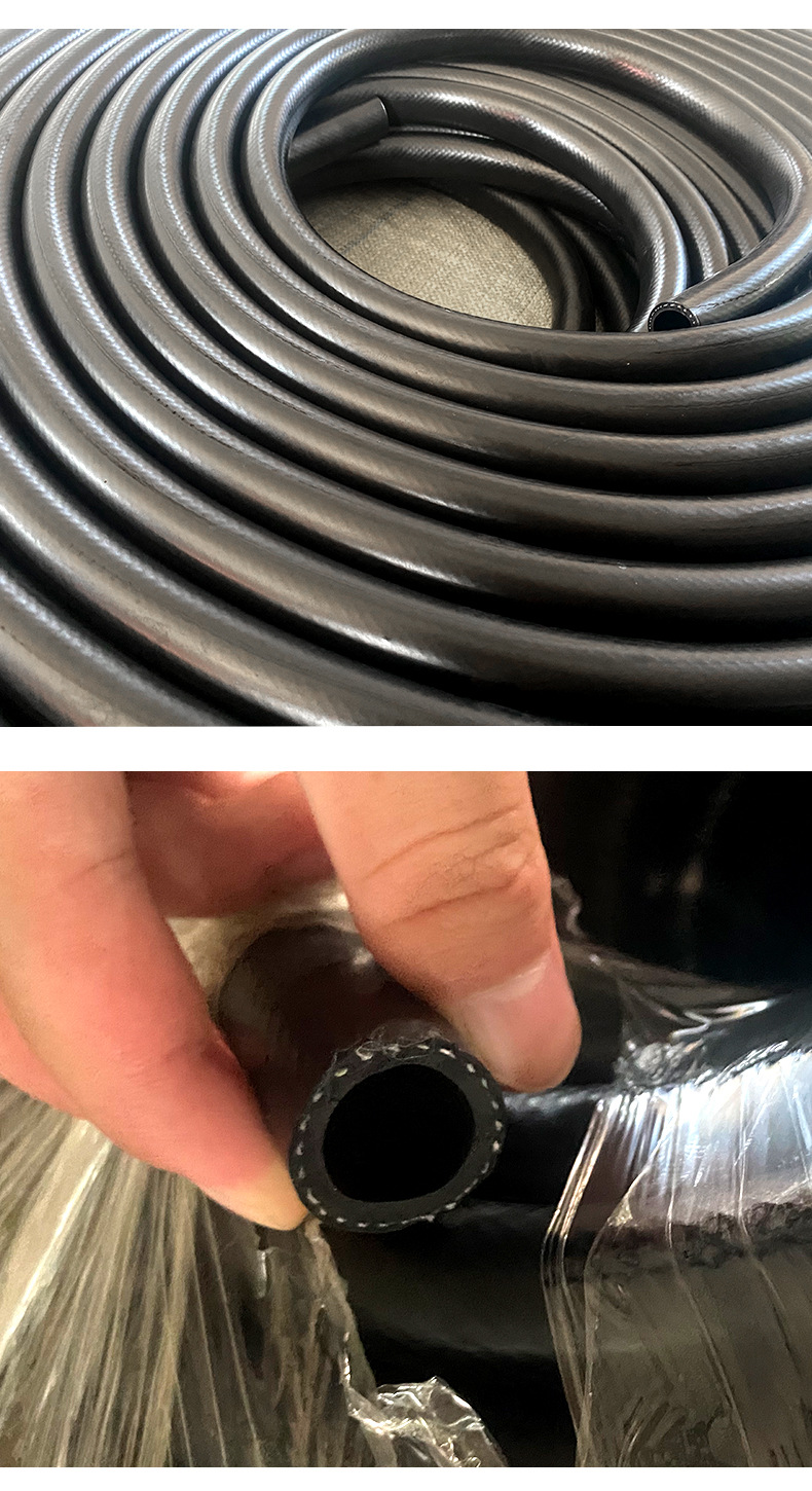 汽车双层硅胶暖风管 单层挤出夹线高压编制软管 真空橡胶暖风管