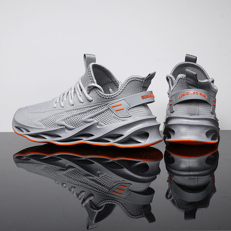 Men's Shoes Spring and Autumn New Casual Sports Shoes Zifei Woven Shoes Light Running Shoes Trendy All-Matching Men's Soft Bottom Shoes