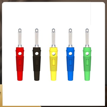 纯铜免焊 32a大电流高压香蕉接头 4mm香蕉插头 音箱线香蕉头 7针