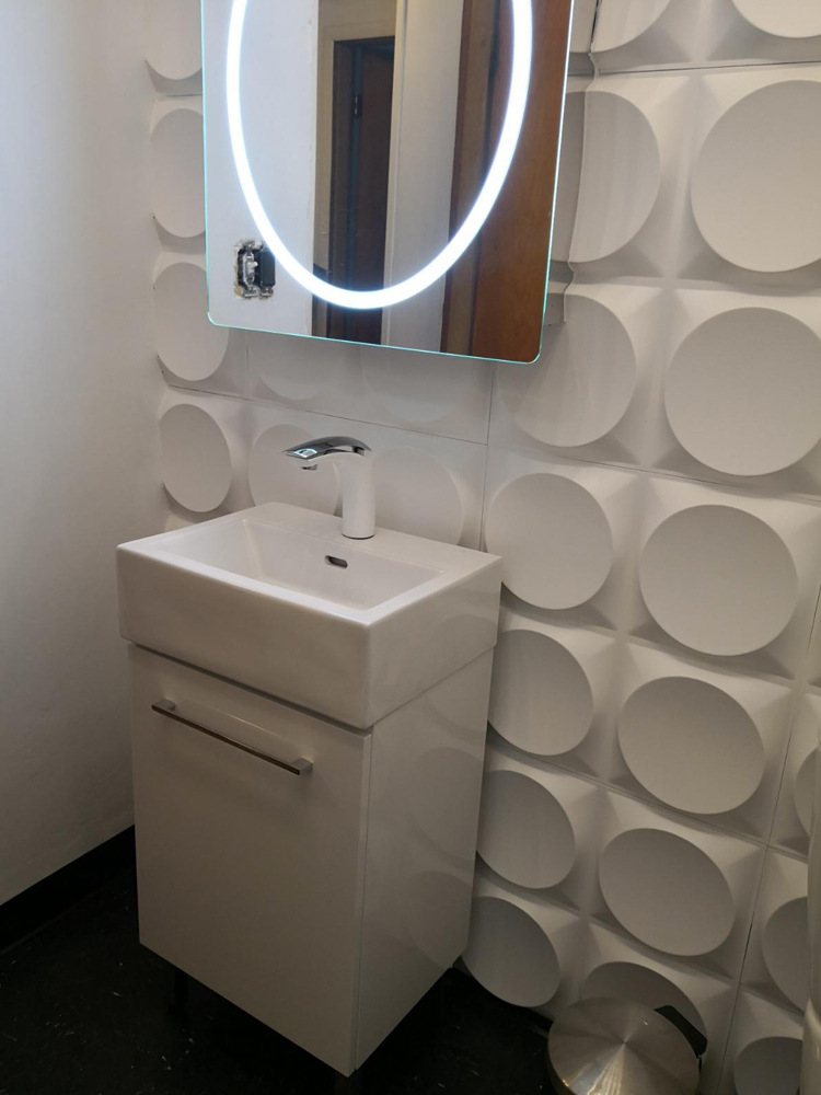 圆形三维立体板创意墙板公司形象墙电视背景板装饰办公室墙贴自粘