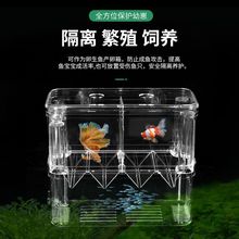 斗鱼罐孔雀鱼繁殖盒鱼缸隔离盒观赏鱼饲养盒产卵器热带鱼孵化盒