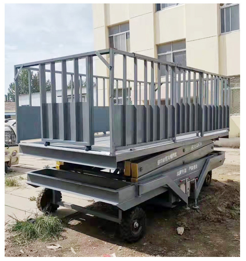 大型养猪场电动液压卸猪台 带地磅固定装猪平台 移动式卸猪升降机