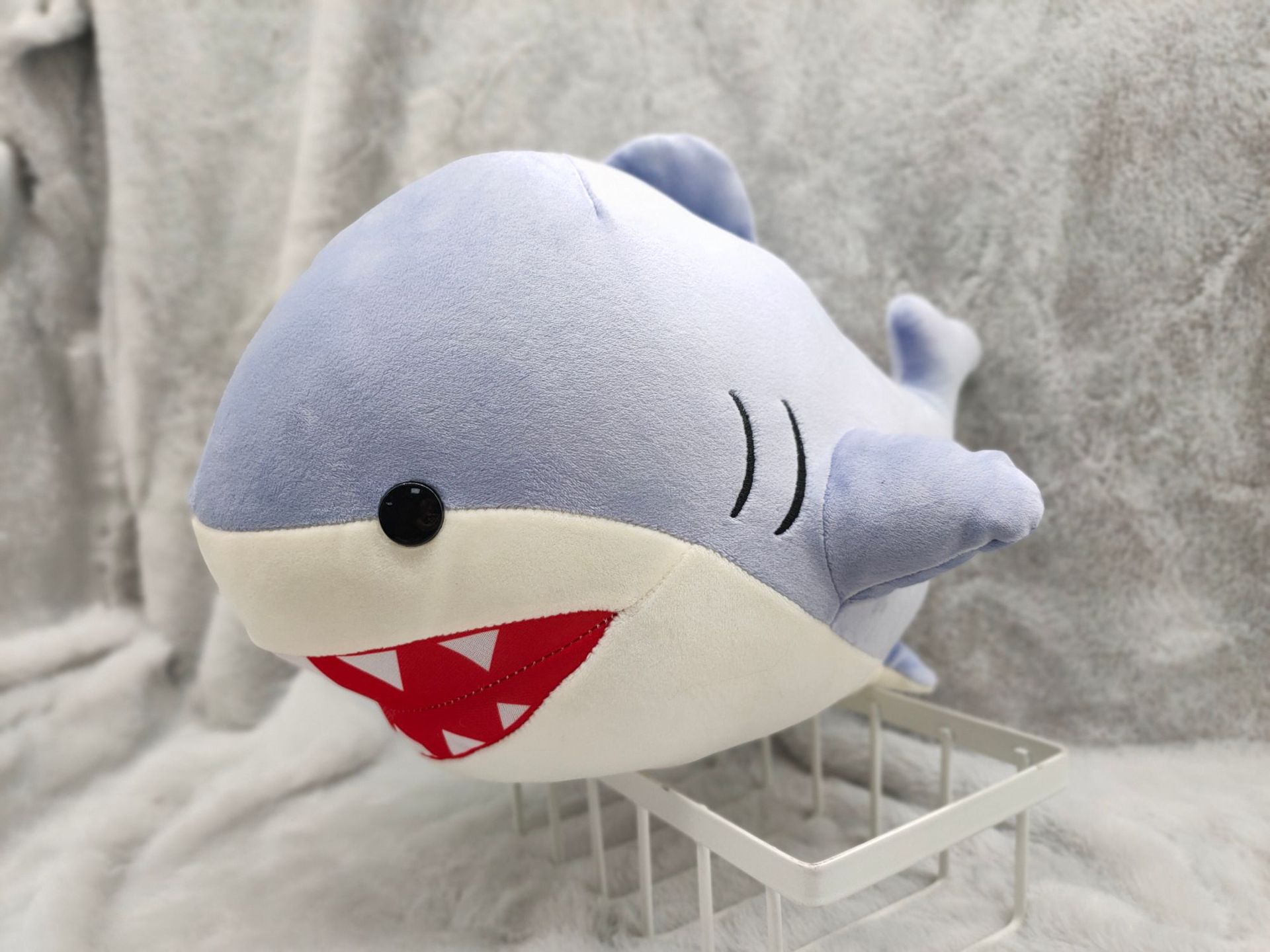 跨境新品 ff14最终幻想14周边鲨鱼指挥官毛绒玩具公仔 来图来样