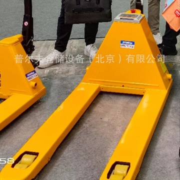 普尔夫锂电池电动托盘搬运车步行式地牛叉牛手拉车电动液压叉车