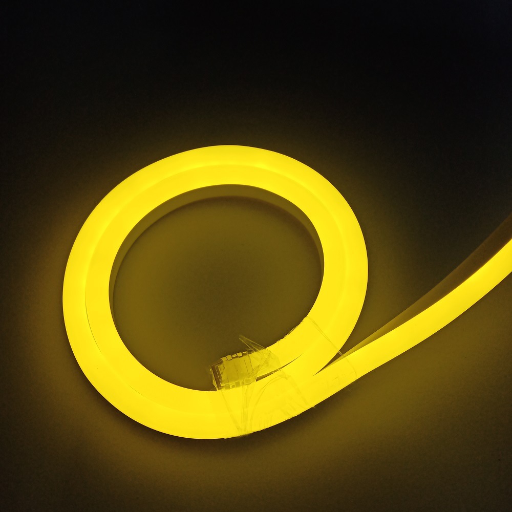 户外酒店高压单色全彩霓虹灯带户外防水灯条背景轮廓220vled灯带