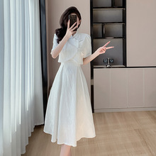 新中式改良旗袍连衣裙子女夏季2024年新款小个子气质感套装裙
