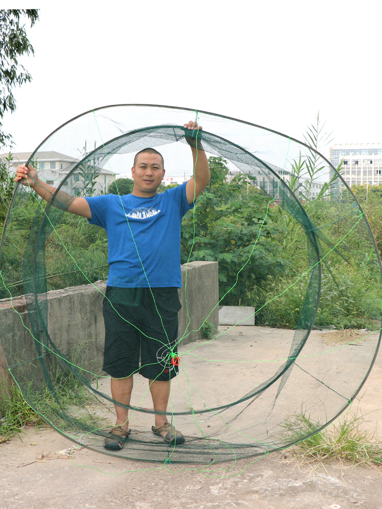 新式大型折叠抬网搬网开发式自动捕鱼网虾提筝抬网渔网抓鱼提网