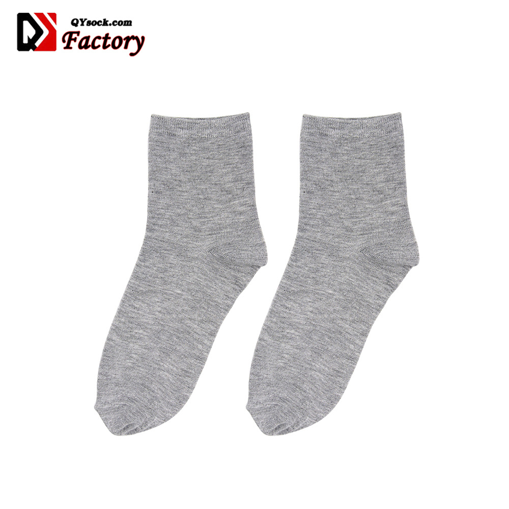 Processing Customized Men's Medium and Short Stockings Autumn and Winter Pictures and Samples Customized Women's Business Socks Solid Color Socks Wholesale
