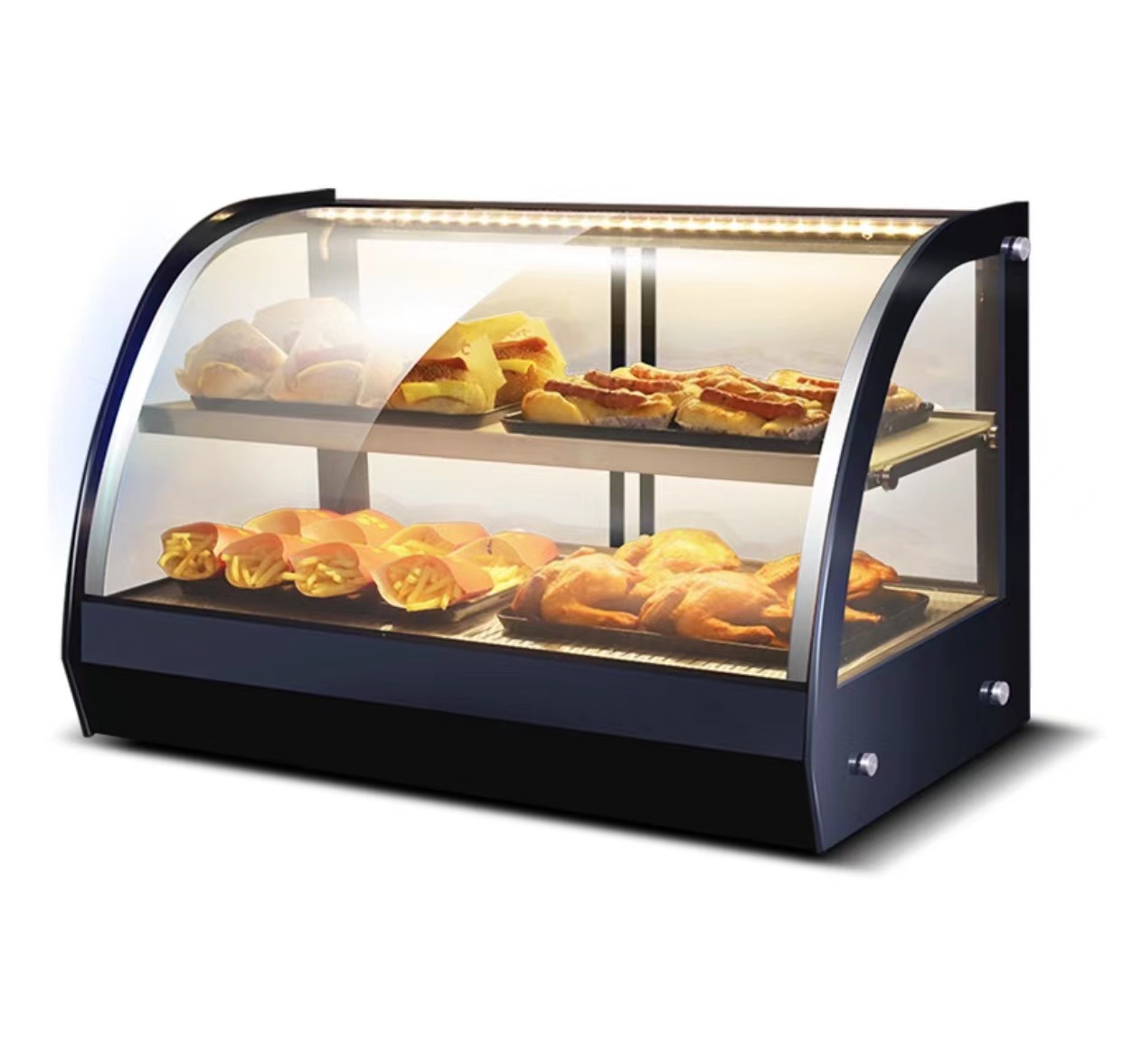 伊雪高档食品面包蛋挞汉堡台式展示柜保温柜电热保温箱加热恒温