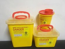 方形手提利器盒3L 5L8L10L黄色红色一次性医疗废物桶利器盒锐气盒