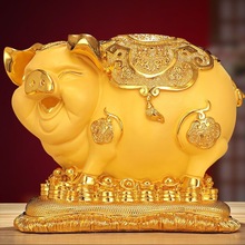 金猪存钱罐摆件招财大号儿童家用创意储蓄罐家居酒柜装饰生日礼物