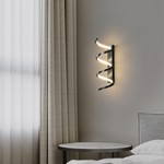 极简全铜壁灯设计师简约创意客厅沙发背景墙灯艺术线条卧室床头灯