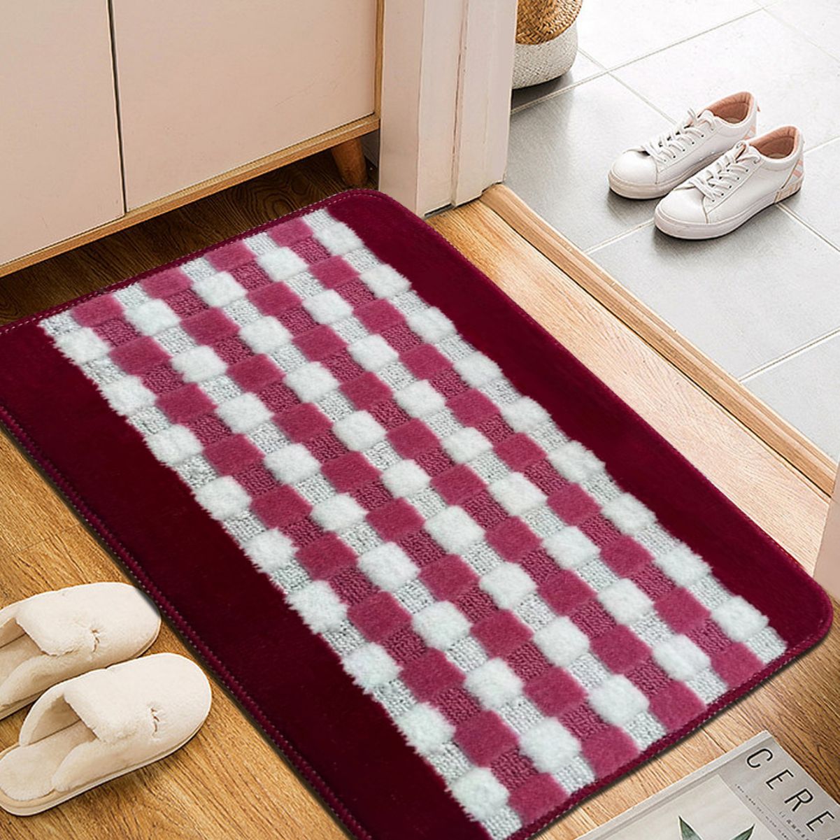 Factory Direct Sales Wholesale Entry Door Door Mat Entrance Entrance Entrance Bedroom Bathroom Dust Removal Non-Slip Fabric Skin-Friendly Comfortable