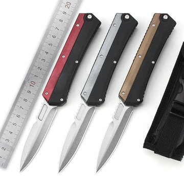 microtech蛇神航锌合金柄折叠刀户外高硬度中号野外求生刀otf跨境