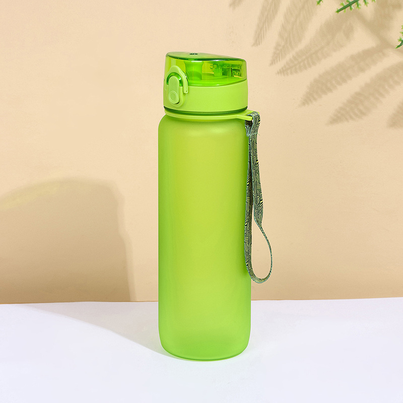 Bounce Cover Sports Kettle Moving Water Cup Boys Cup Portable Plastic Cup Girls Simple Drop-Resistant Student Water Bottle