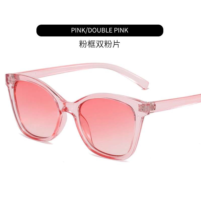 New Women's Sunglasses Semi-Transparent Candy-Colored Sunglasses Hot Sun Glasses for UV Protection